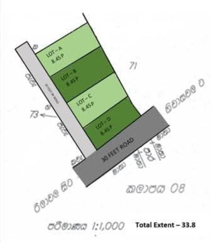 Prime Land Housing Complex at Jayaliyagama Road,Siyambalagoda,Polgasowita