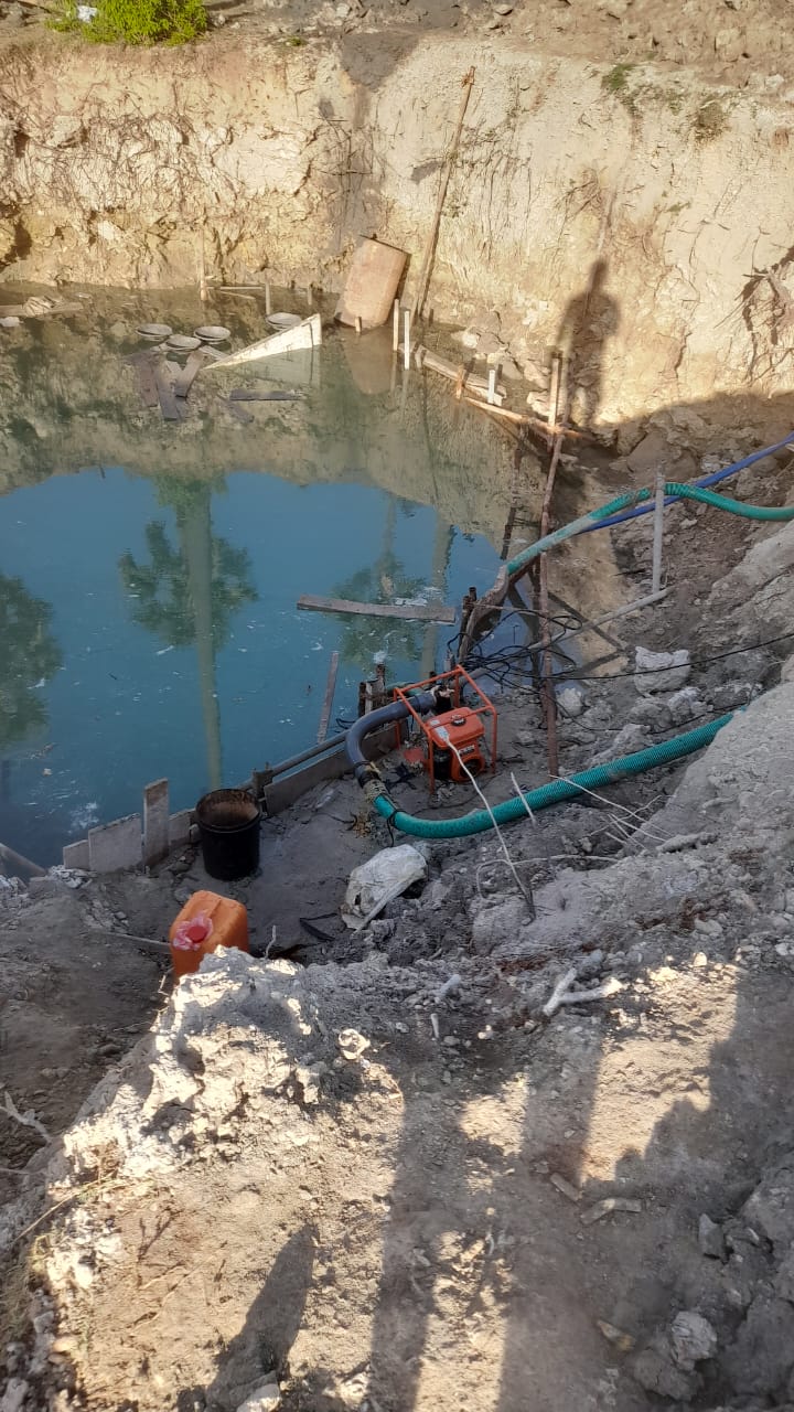 Construction of Intake Dug Well at Delft Island