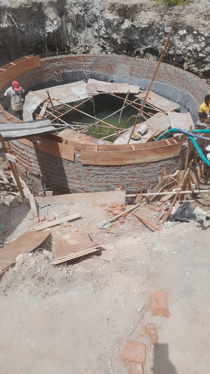 Construction of Intake Dug Well at Delft Island